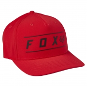 Cepure FOX Pinnacle Tech Flexfit, sarkana ar uzrakstu