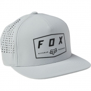 Cepure FOX Badge, pelēka ar melnu logo