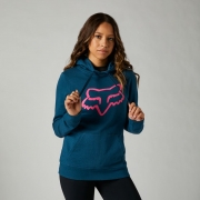 Sieviešu džemperis FOX Boundary ar kapuci, tumši zils ar logo