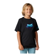 Bērnu t-krekls FOX Vizen, melns ar logo