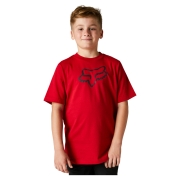 Bērnu t-krekls FOX Legacy, sarkans ar melnu logo