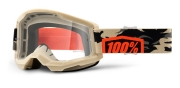 Goggles 100% Strata 2 Kombat, with clear lens