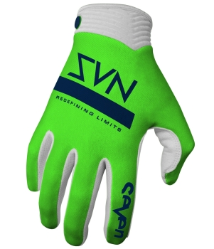 Gloves Seven Zero Contour, green/white, size S