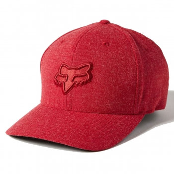 Cepure FOX Transposition Flexfit, sarkana ar logo, izmērs S/M