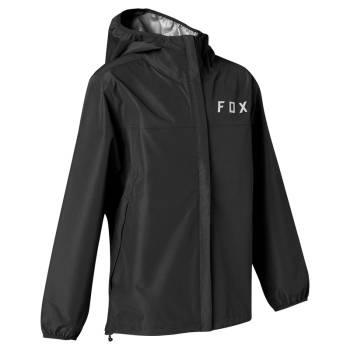 Kids rain jacket FOX Ranger, black, size YS