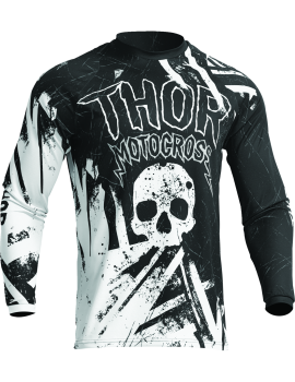 Kids jersey Thor Sector Gnar, black/white, size XS