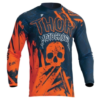 Kids jersey Thor Sector Gnar, dark blue/orange, size M