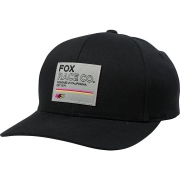 Bērnu cepure FOX Analog Flexit, melna ar logo, viens izmērs