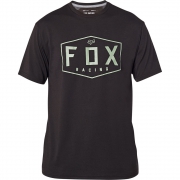 T-shirt FOX Crest SS, black/green T-shirt FOX Crest SS, black/green