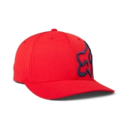 Cepure FOX Clouded flexfit 2.0, sarkana ar melnu logo