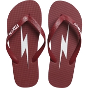 Brīvā laika sieviešu apavi Fox flip flop, tumši sarkanas Brīvā laika sieviešu apavi Fox flip flop, tumši sarkanas