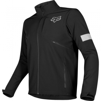 Jacket FOX Legion Softshell, black with reflecting elements, size M