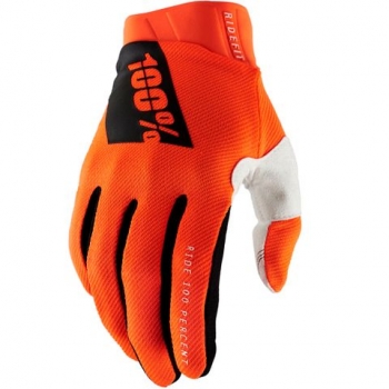 Gloves 100% Ridefit, orange, size S