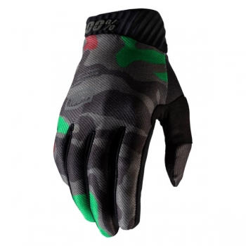 Gloves 100% Ridefit, black/camo, size S