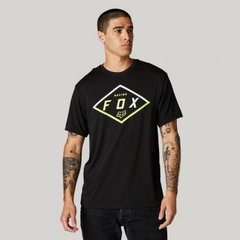 T-krekls FOX Badge Tech, melns, S izmērs