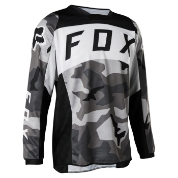 Kids jersey FOX 180 Bnkr, black/camo, size YM Kids jersey FOX 180 Bnkr, black/camo, size YM