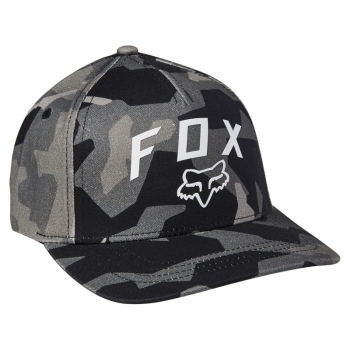 Cepure FOX Bnkr Flexfit, melna/kamuflāža, S/M izmērs