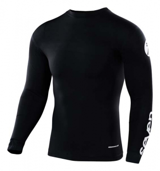 Compression jersey Seven Zero Staple, black, size XL